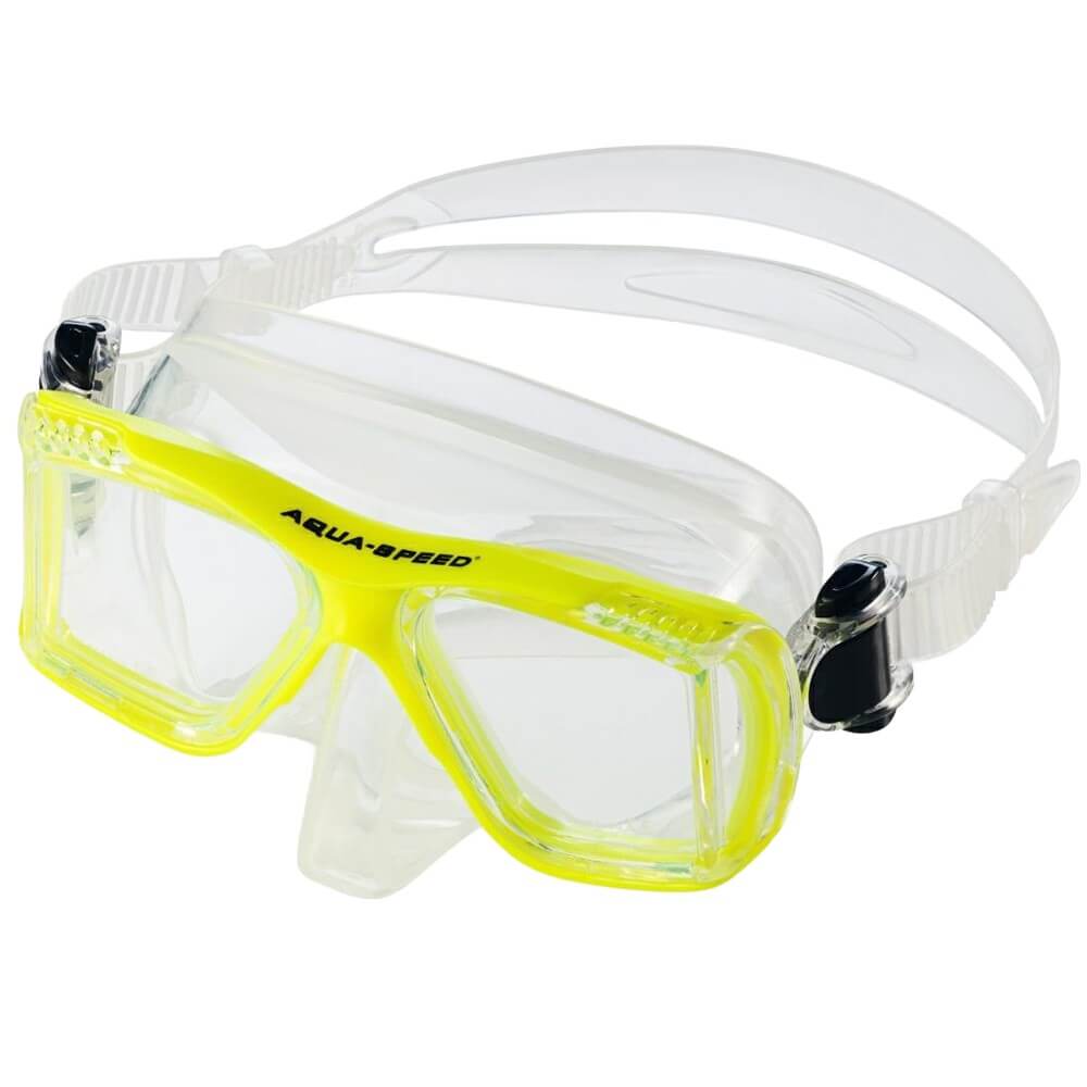AQUA SPEED Ergo Yellow niršanas maska