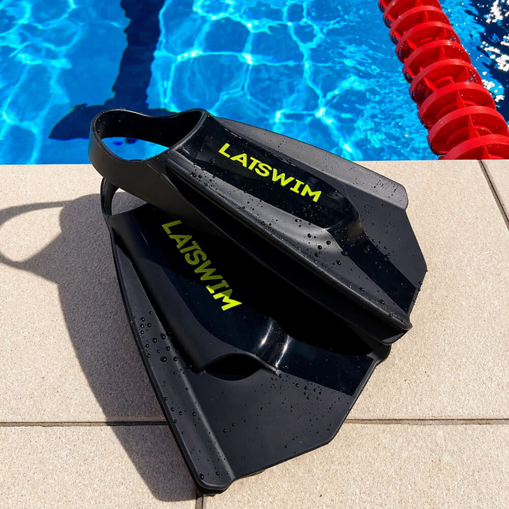 LATSWIM Elite X Fins Black/Pink pleznas