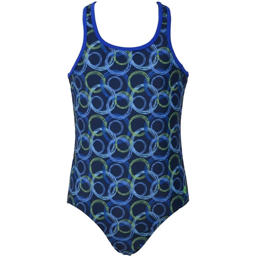 RAS Noe Sport Back Navy meiteņu peldkostīms