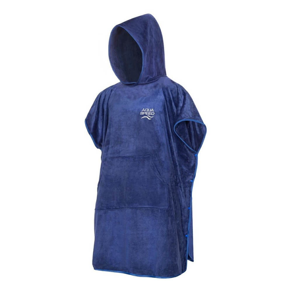 AQUA SPEED Microfibre Navy pončo dvielis
