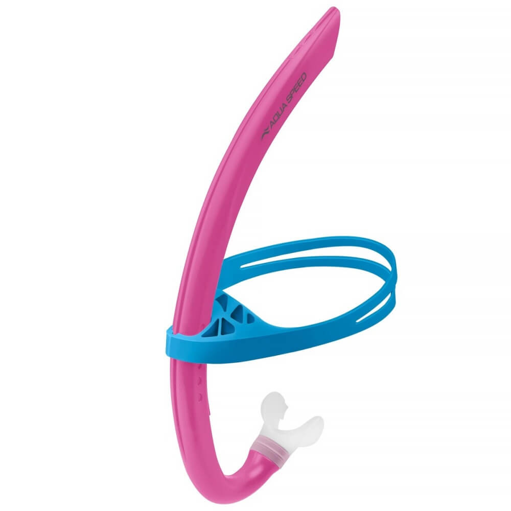 AQUA SPEED Juno JR Center Snorkel Pink peldēšanas trubiņa