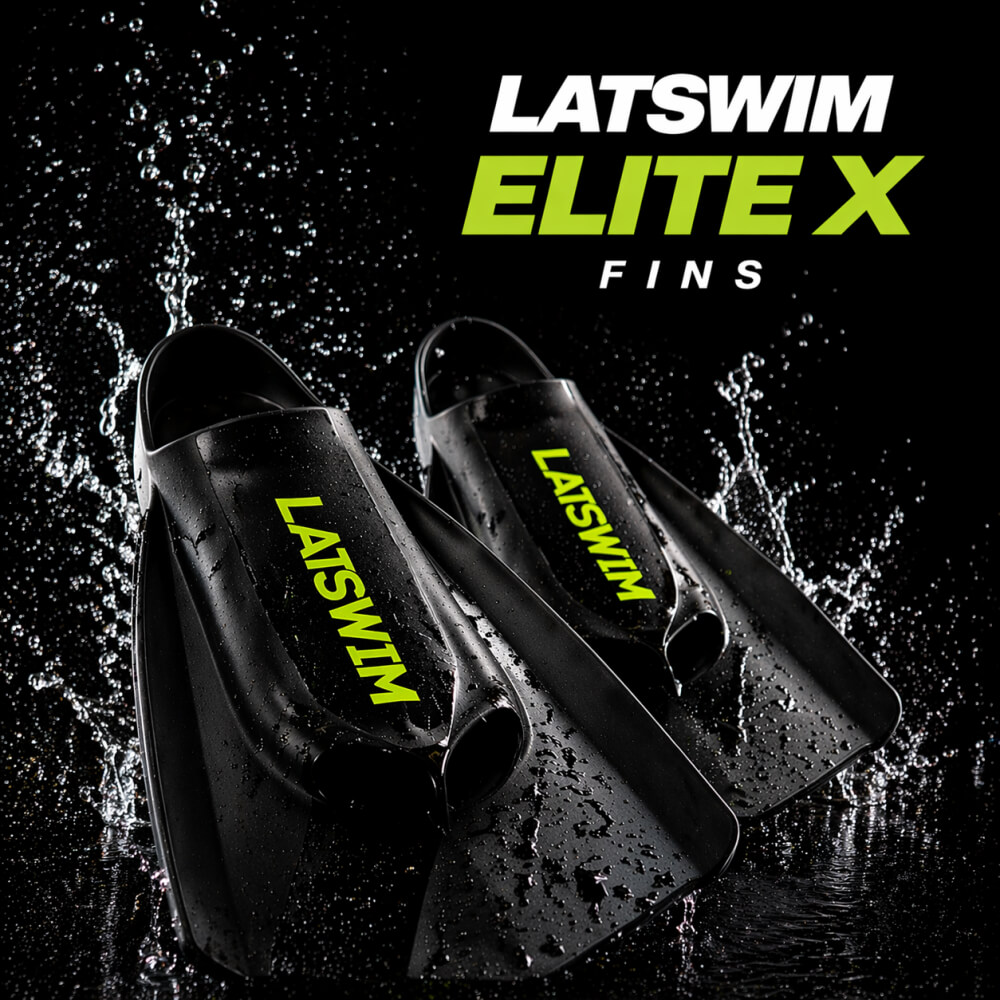 LATSWIM Elite X Fins Black/Pink pleznas