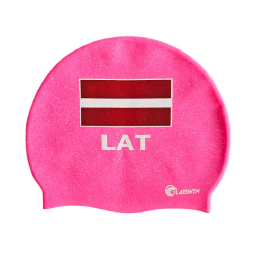 LATSWIM Recycled Pink silikona peldcepure