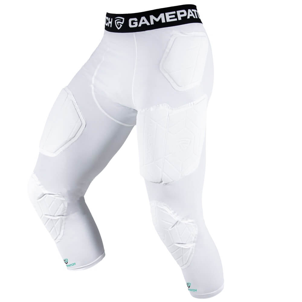 GAMEPATCH White 3/4 bikses ar polsterējumu