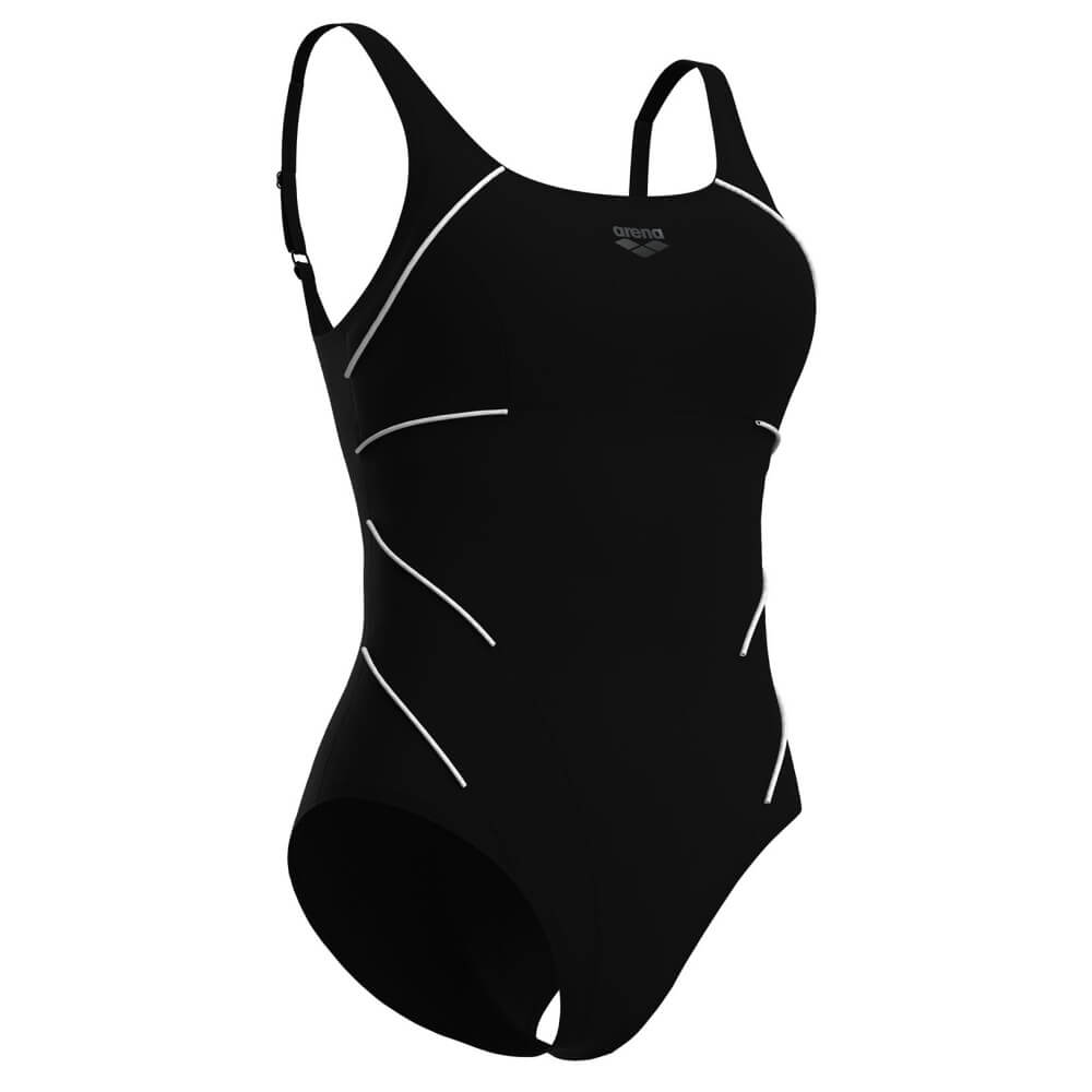 ARENA Jewel Low C Cup Black sieviešu peldkostīms
