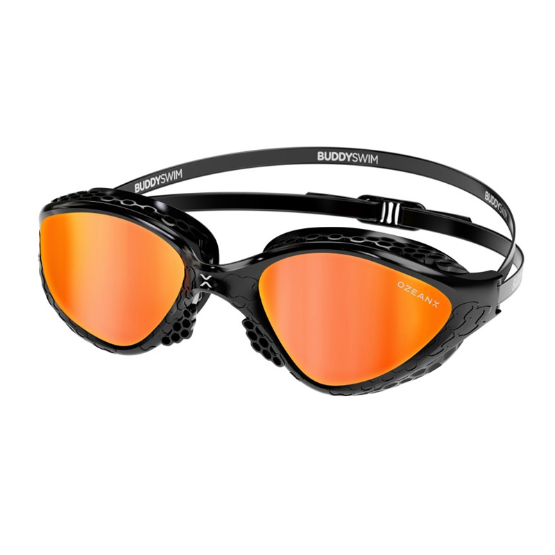 BUDDYSWIM OzeanX Mirror Black/Orange peldbrilles