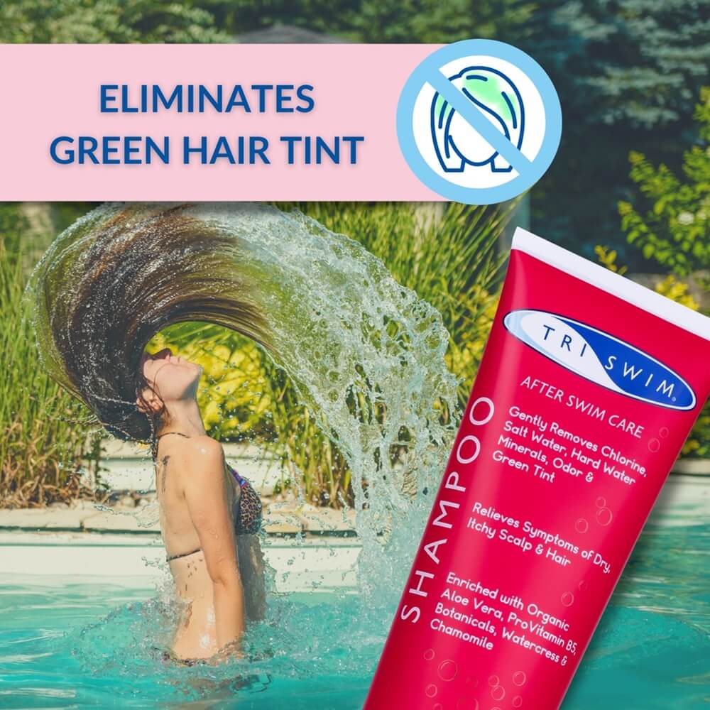 TRISWIM Chlorine Removing Hair Shampoo For Swimmers Lychee Mango (250ml) matu šampūns