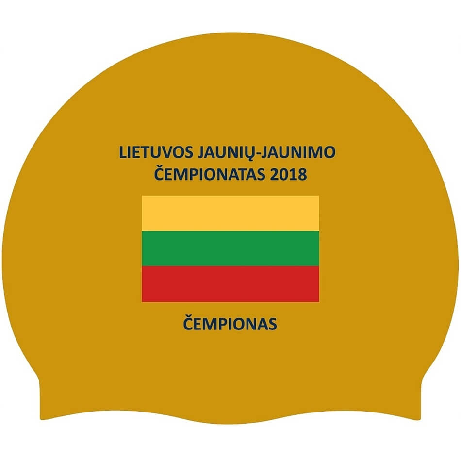Individuālās apdrukas peldcepure Lietuvos jaunių-jaunimo čempionatas 2018 #54