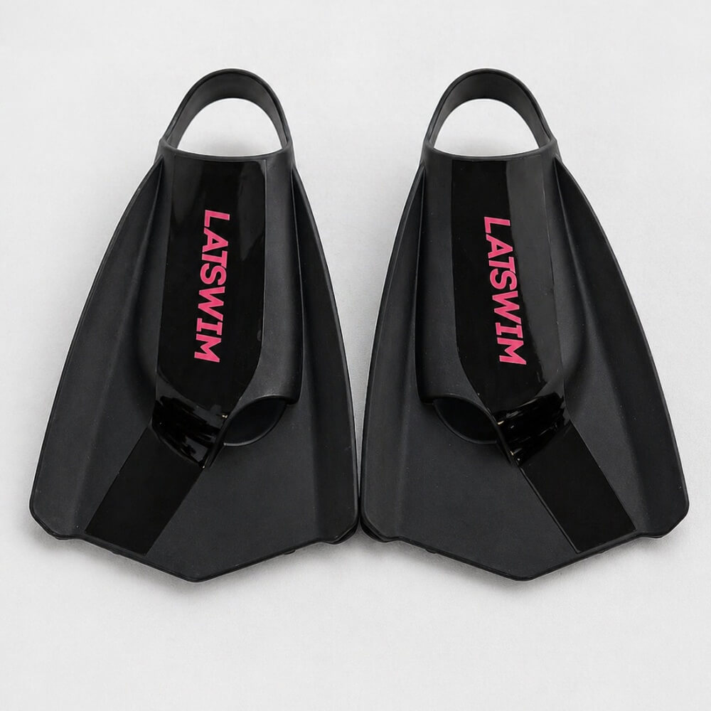LATSWIM Elite X Fins Black/Pink pleznas