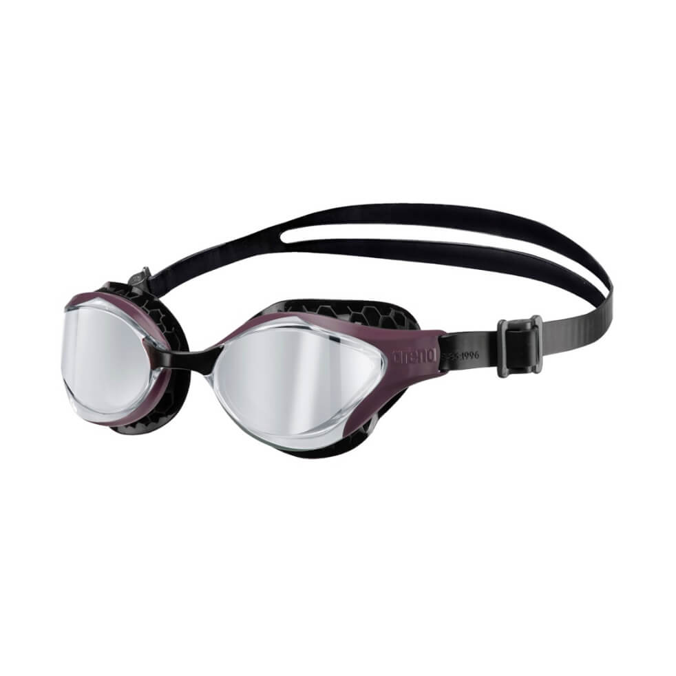 ARENA Air Bold Swipe Mirror Silver/Red Wine peldbrilles