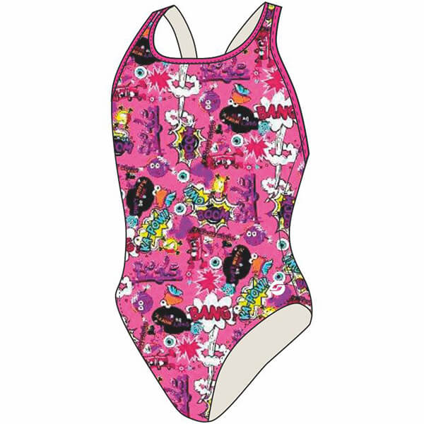 RAS Bang Sport Back Pink meiteņu peldkostīms